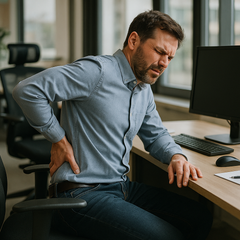 Zit je vast in je bureaustoel? Ontdek de oplossing voor rugpijn!