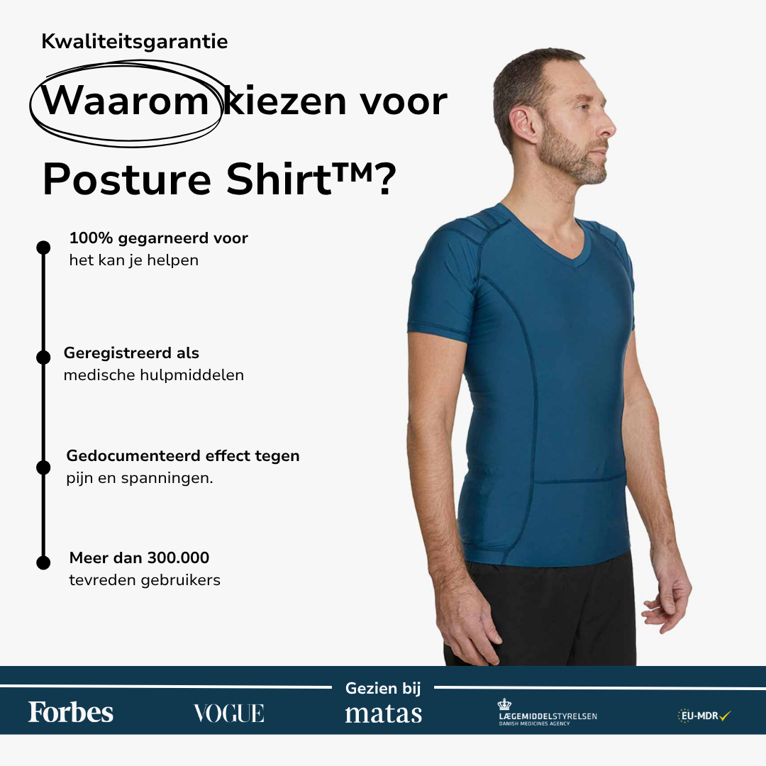 Men's Posture Shirt™ - Blauw