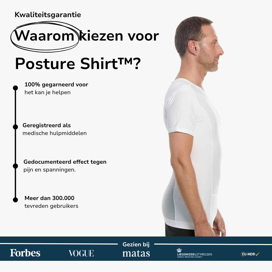 Men's Posture Shirt™ - Wit C-STOCK