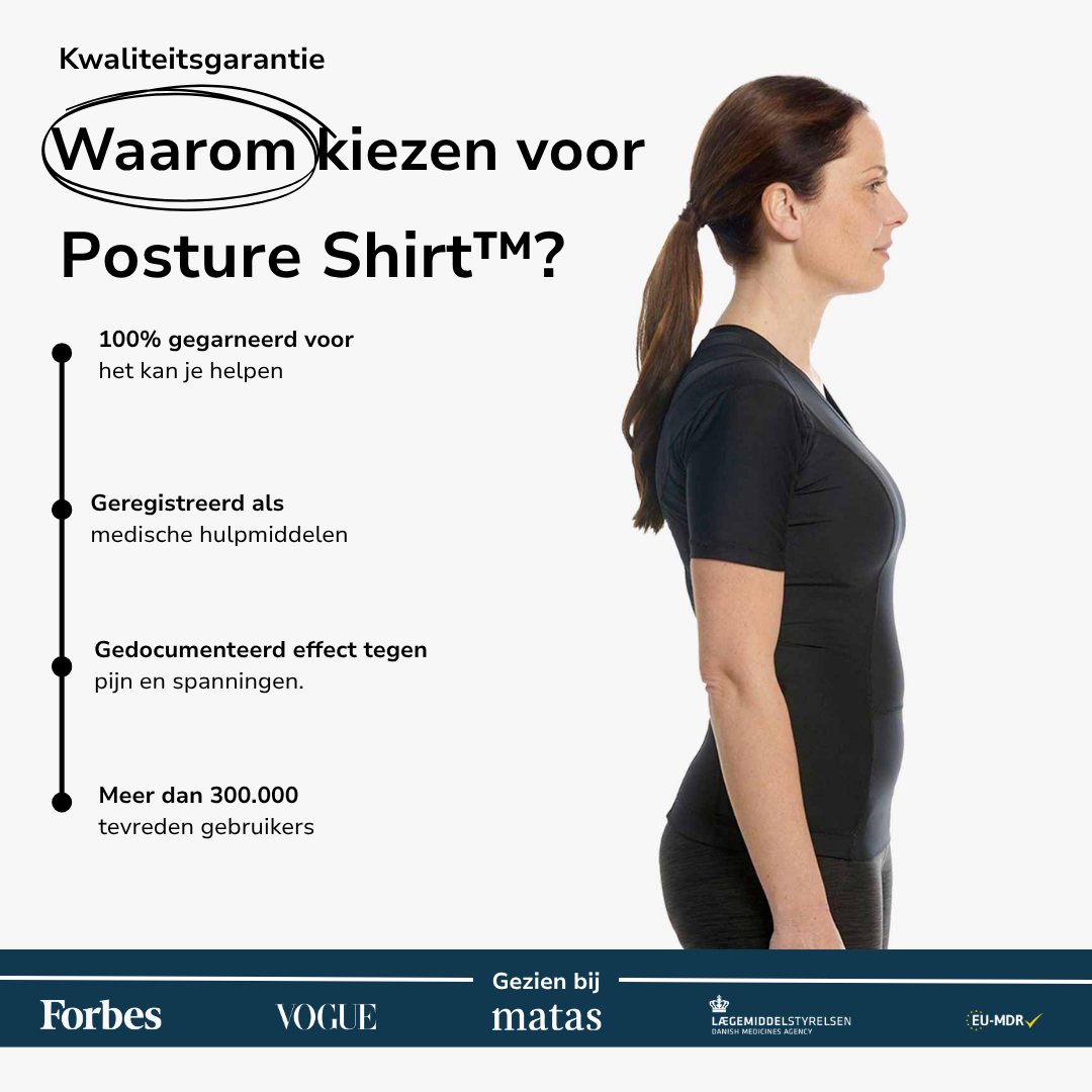 Women's Posture Shirt™ Zipper - Zwart