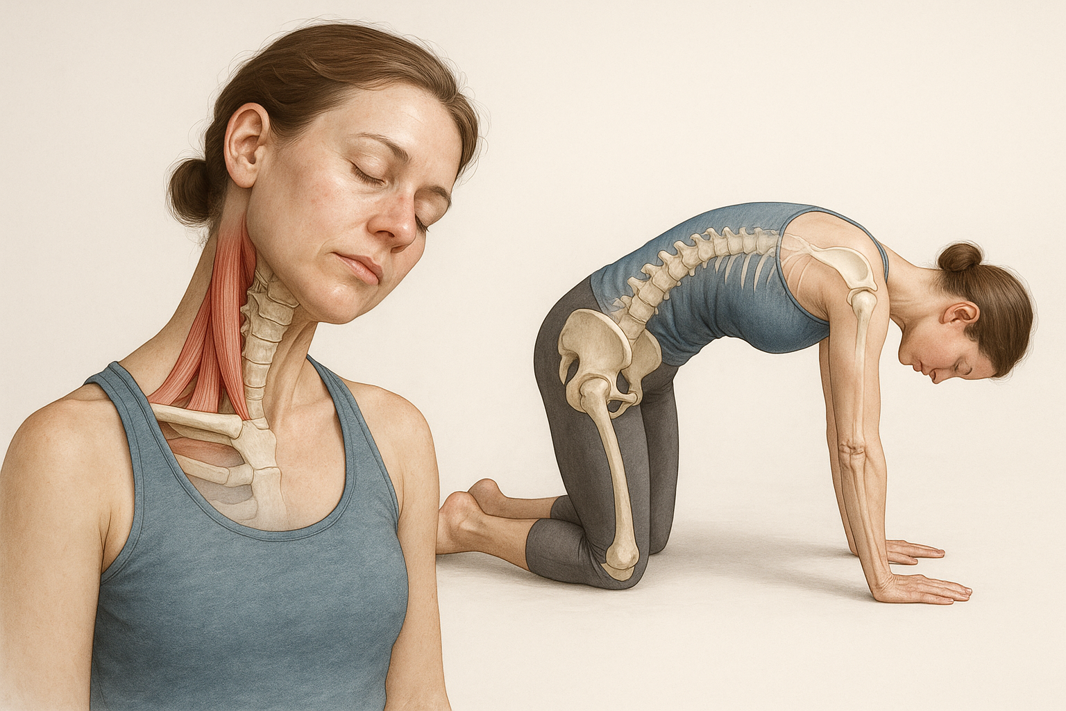 Ontspan je nek: yoga-oefeningen voor verlichting en balans
