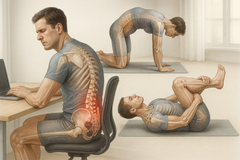 Bevrijd je onderrug: eenvoudige oefeningen voor directe verlichting