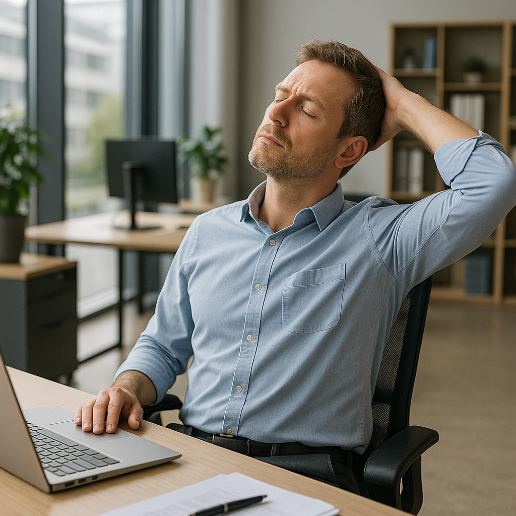 Oefenlezer: eenvoudige kantoorbewegingen voor een gezonde werkdag