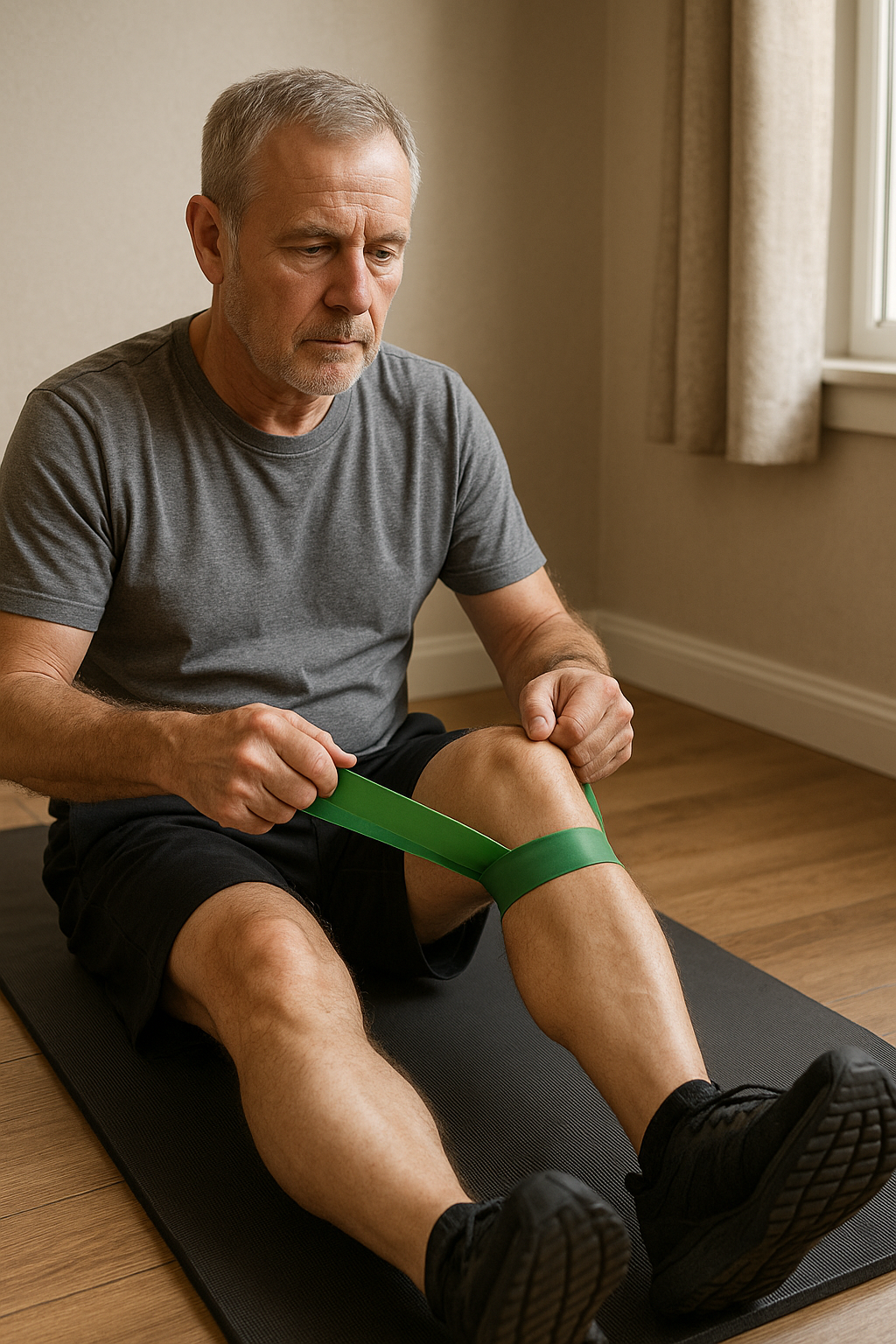 Oefenlezer ontdekt effectieve knæ øvelser med elastik voor pijnvrije knieën