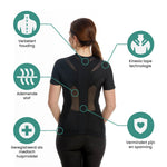 Women's Posture Shirt™ Zipper - Zwart