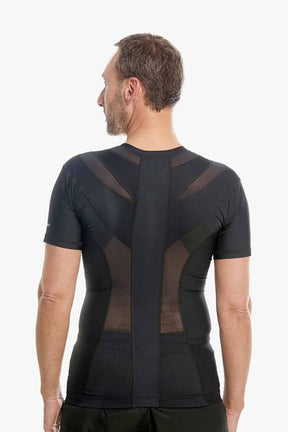 zwart houding corrigerend shirt voor mannen