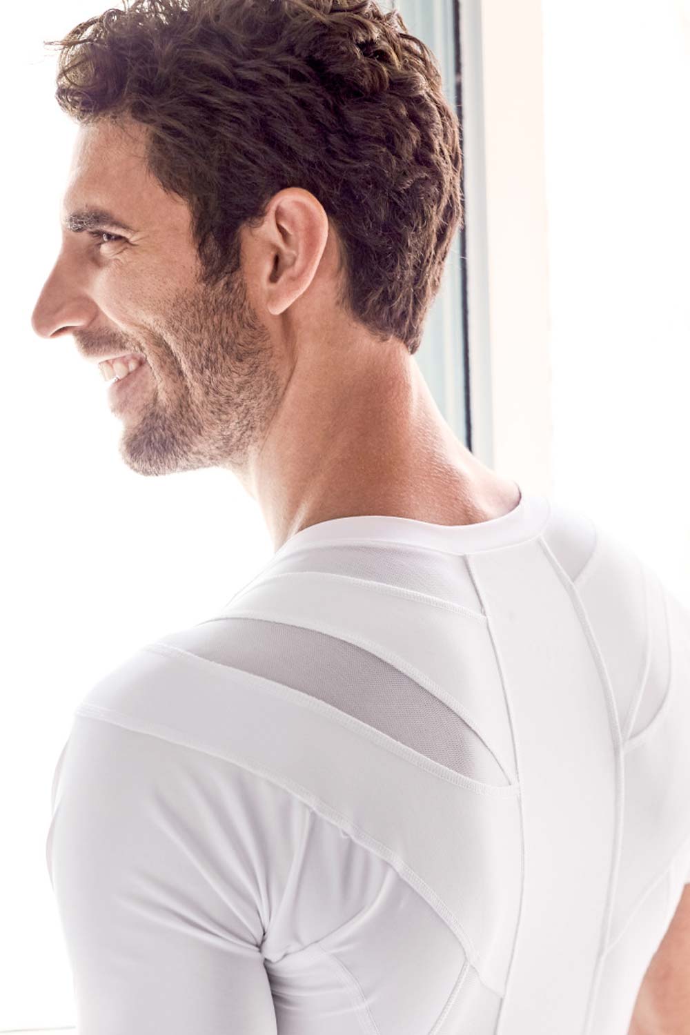 DEMO | Men's Posture Shirt™ Zipper - Wit