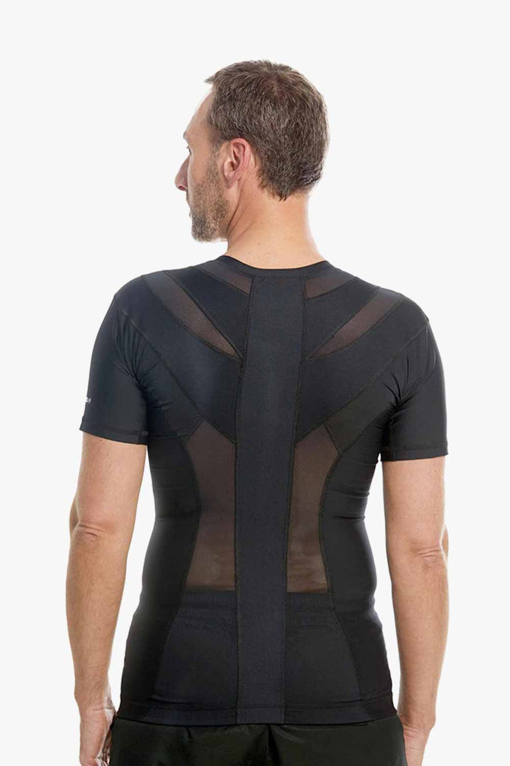 posture shirt zipper heren zwart