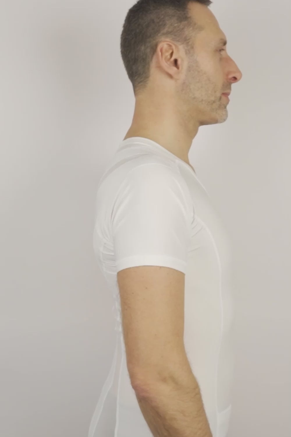 video - mens posture shirt zipper